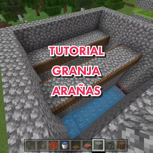 Construye tu granja de arañas sin spawner en Minecraft