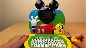 Worlds Best Disney Mickey Mouse preschool toy laptop computer ABC 123 learn english
