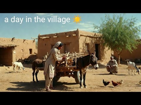 Peaceful Evening in a Traditional Pakistani Village | Real Rural Courtyard Life 8K