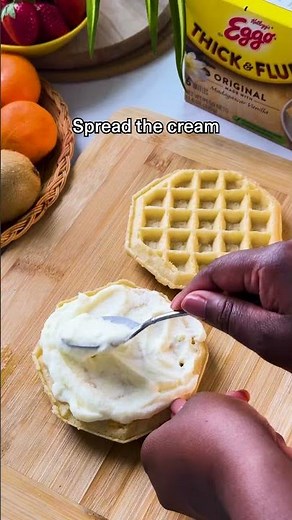 Japanese Fruit Sando with Eggo Waffles