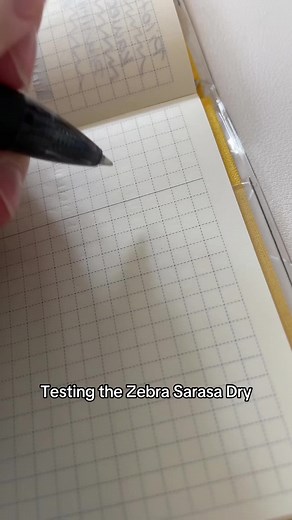 Testing Zebra Sarasa Dry Gel Pen Close Up