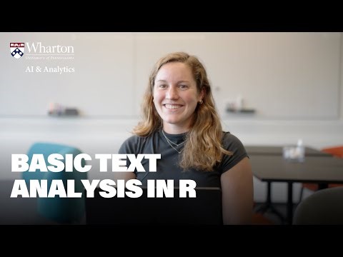 Basic Text Analysis in R – On-Demand Tutorial
