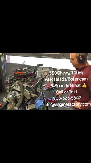 350Chevy/440Hp AFR Heads / Roller cam High Torque Starter & Flexplate & Balancer included As Shown $9,235.00 All our engines are 💯 %Tested & designed to run nice and cool, good vacuum, excellent oil pressure, power, and sound. Website www.enginefactory.com Located in Lebanon Nj Call or Text 908-323-5847 Email info@enginefactory.com Easy Quote Form Link https://enginefactory.com/request-a-quote/ https://enginefactory.com/letters/ #musclecarengines #musclecar #americanmusclecars #c10 #c10era 350