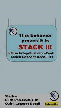 What is Stack data structure #shorts #stack