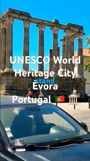 Temple of Diana? The Roman Forum of Évora, Portugal 🏛️ #portugal #unescoworldheritage #ancientruins