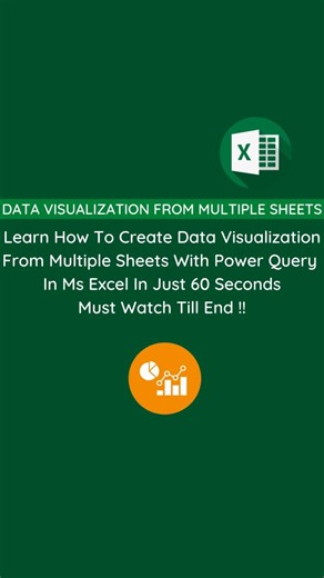 Ikhlas Ansari | Data Visualization From Multiple Sheets In Ms Excel 2025 🔥| Excel Tips | Excel Tricks | Excel Shortcuts. . . . . . Learn How To Create Data... | Instagram