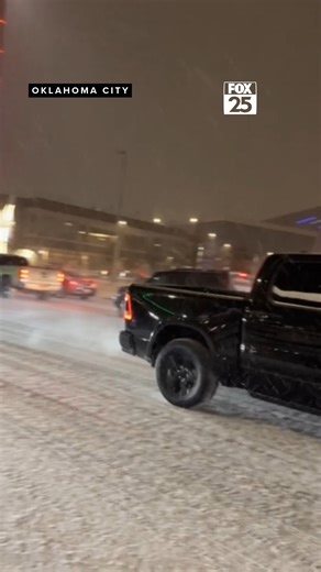 OKC Thunder fans seen leaving downtown after the Thunder loss and braving the snowy roads Friday evening. #okwx #oklahoma #winterweather #winterstorm #snowfall | KOKH FOX 25 News, Oklahoma