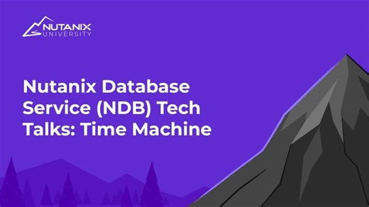 Nutanix Database Service (NDB) Tech Talks: Time Machine | Hussar Systems LLC | Nutanix