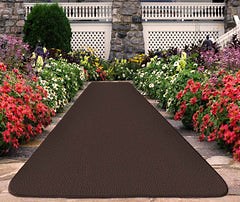Outdoor Carpet Runner Dark Brown