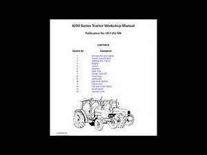 Massey Ferguson 4255, 4260, 4270 Tractor Service Manual