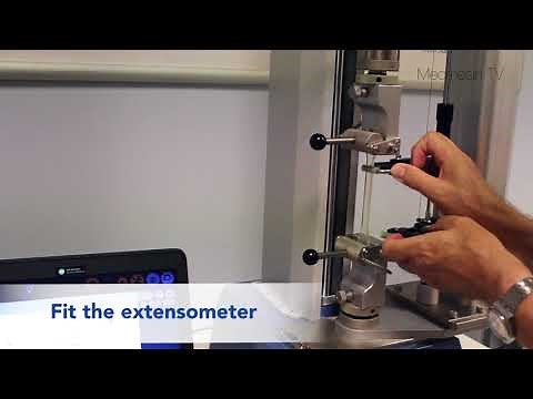 Materials testing high elongation elastomers
