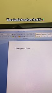 Classic Teachers Font in Word 2007