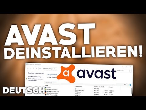 Avast: Uninstall/Delete! | Tutorial | German | 2024