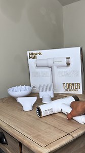102K views · 27 reactions | Back in stock and better than half price  Our most powerful hairdryer yet, the Ice White T Dryer combines power and style with a 2000W brushless motor, low-noise performance and magnetic pro attachments. Salon results at home for every hair type. | Mark Hill Hair | Facebook