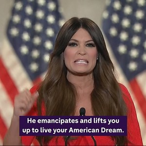 367K views · 1.1K shares | “In President Trump’s America, we light things up, we don’t dim them down. We build things up, we don’t burn them down. We kneel in prayer and we stand for our flag.” Trump campaign adviser, Kimberly Guilfoyle, speaks at the Republican National Convention. | Channel 4 News | Facebook
