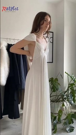 How to Wear a White Infinity Dress Tutorials-InfinityDress.com