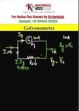 Galvanometer/Grade 12/Dr Karthick