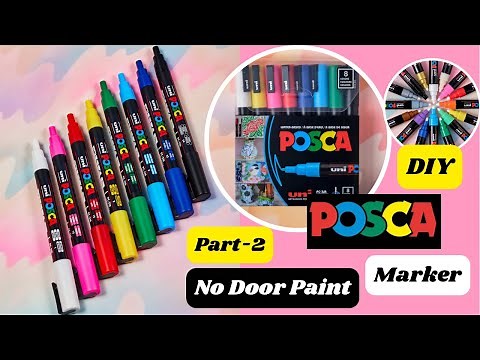 DIY Posca Markers / How to make Posca Marker at home / DIY Sta Acrylic Paint Markers