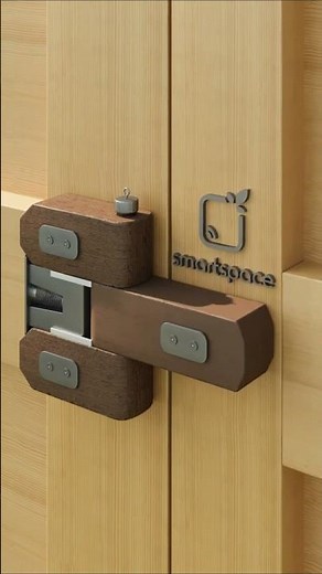 Heavy Duty Slide Door Auto Close Wooden Lock