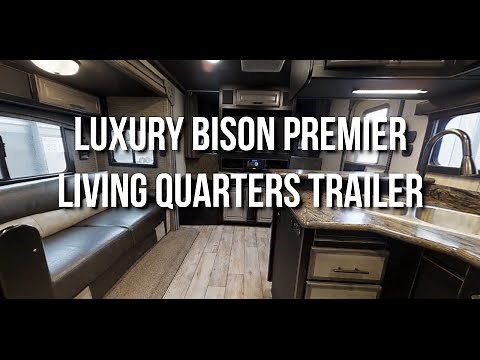 2016 Bison Premier 17' Living Quarters 4 Horse Trailer Walkthrough