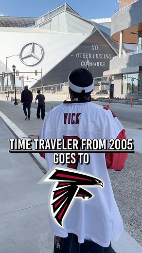 144K views · 1.9K reactions | The time traveler goes to Atalanta falcons game in 2025 | Time Traveler from 2005 | Facebook