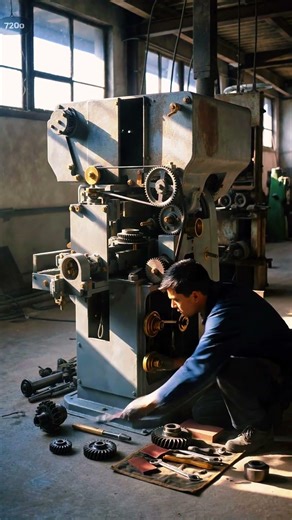 100-Year-Old Rusty Machine Came Back to Life #restoration #engineering #viralshorts #machines