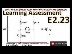 Chapter 2 Learning Assessment E 2.23 solution | Linear Circuit Analysis