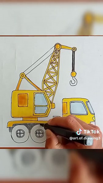 How to Draw a Truck Crane: Step-by-Step Guide