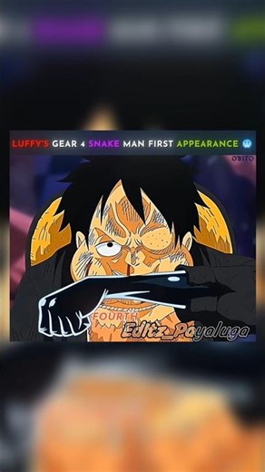 Luffy gear 4 snake man first appearance 🥶||One piece#anime #subscribe
