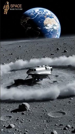 Spacecraft Lands on the Moon 🌕🚀 #LunarLanding #MoonMission #SpaceExploration