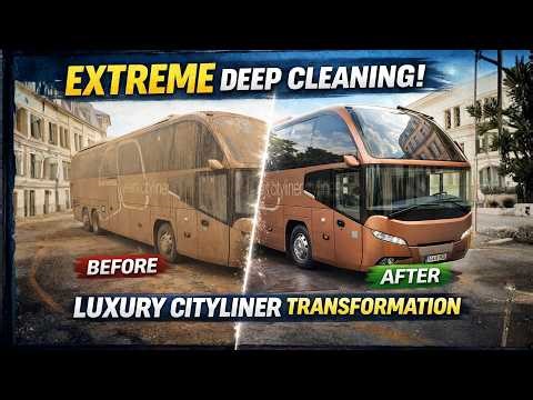 [TV] Extreme Deep Cleaning Luxury Bus | Satisfying Cleaning | Clean Verse | Cleaning Video