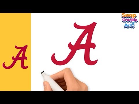 How To Draw Alabama Crimson Tide Logo