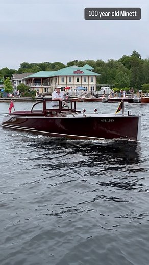 One hundred plus year old wooden boat, built by Minett, enjoyed on Lake Muskoka-doesn’t get any better than that? | Kevlar Bike