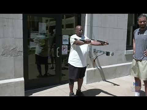 Staying Strong and Healthy Standing Chest Press
