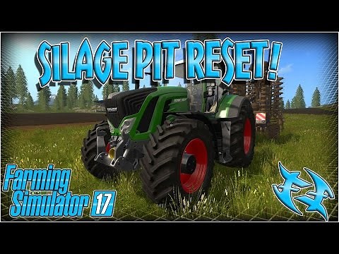 Farming Sim 17 - Silage Pit Reset fill level tutorial - #xxfastfingersxx