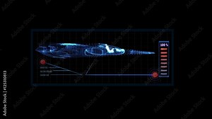 LOOPED (alpha channel) Infographic Technology - will make your films more interesting, you can use this in Final cut, Edius, Adobe Premiere, and etc… Stock Video