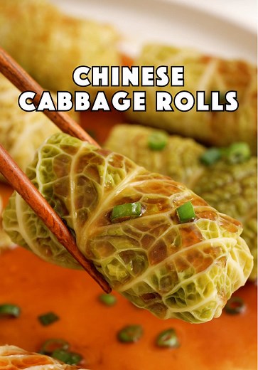 Easy Chinese Steamed Cabbage Rolls Recipe