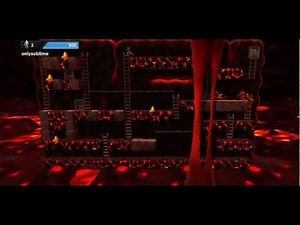 Lode Runner (original level 1 and 2 facsimiles) custom level Xbox 360 XBLA 720P gameplay