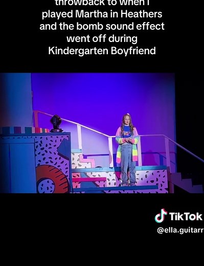 Heathers musical fail: bomb sound during Kindergarten Boyfriend