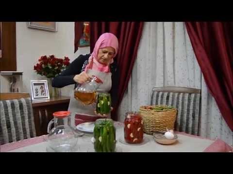 Piments marinés au vinaigre. فلفل مصبر بالخل
