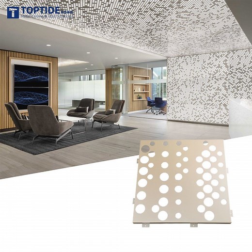 [Hot Item] Laser Cut Perforated Aluminum Ceiling Board Artistic Metal Ceiling Panels with CE Certification