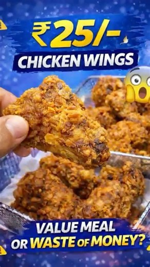 Chicken Wings at just ₹25/- in hyderabad nagaram lo #food #foodie #chicken #wings #streetfood