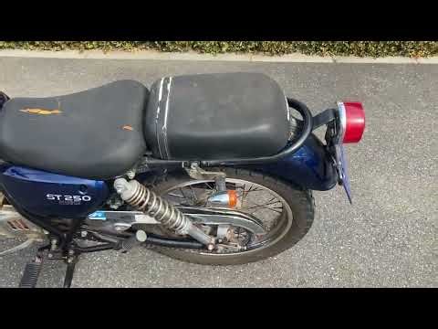スズキ ST250E 始動動画です。