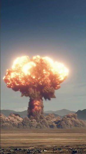 This Is What a NUKE or Atomic Bomb Sounds Like #explore #nuke