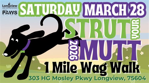 'The biggest dog party in East Texas': Longview Paws invites dog owners to 9th Strut Your Mutt walk