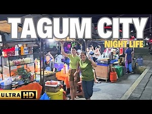 Glimpse Of TAGUM CITY At Night Walk Tour UHD