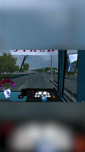 Water logic | Euro truck simulator 2 | #bugsnroses | #shorts | #crash