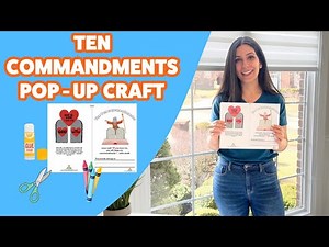 New Ten Commandments Pop-Up Booklet | Fun Bible Activity For Kids FREE TEMPLATE