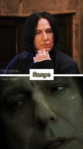 First Scenes vs Death Scenes in Harry Potter Films😞 #harrypotter #hogwarts #potterhead #shorts