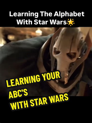 Learning Your ABC's with Star Wars Characters